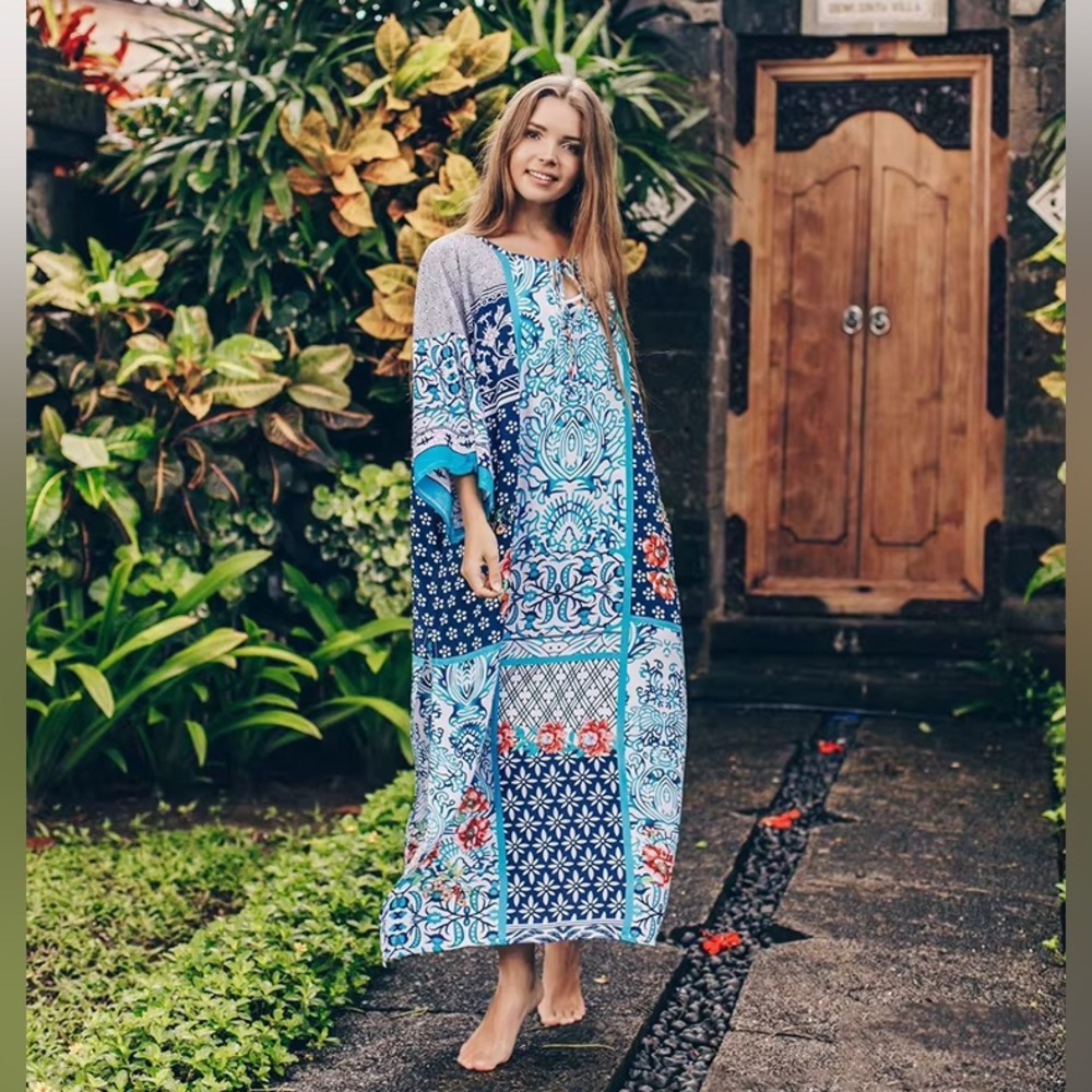 Johnny Was 100% Silk Kimono Duster – Size L | Boho Floral Paisley Print - Picture 3 of 12